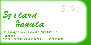 szilard hanula business card